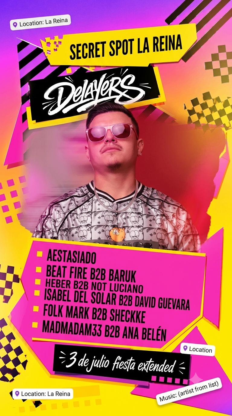 Spot La Reina flyer